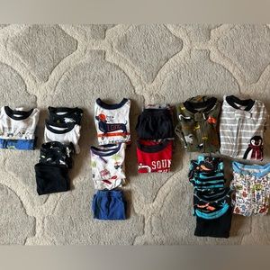 Carters/Gymboree - 21 Piece Boys’ Pajama Lot